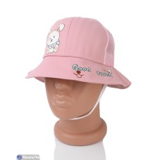 Панама дитяча на літо (5 шт. р.сетка 52-54) рожевий  "CAROLLA"