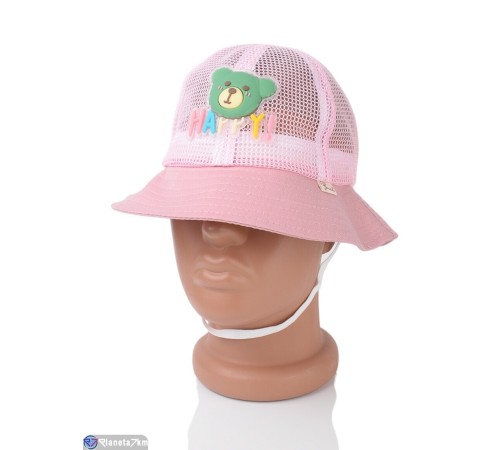 Панама дитяча на літо (5 шт. р.сетка 52-54) рожевий  "CAROLLA"