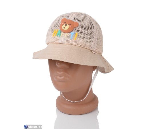 Панама дитяча на літо (5 шт. р.сетка 52-54) бежевий  "CAROLLA"