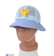 Панама дитяча на літо (5 шт. р.сетка 52-54) блакитний  "CAROLLA"