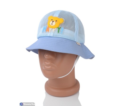 Панама дитяча на літо (5 шт. р.сетка 52-54) блакитний  "CAROLLA"