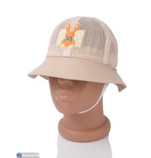 Панама дитяча на літо (5 шт. р.сетка 52-54) бежевий  "CAROLLA"