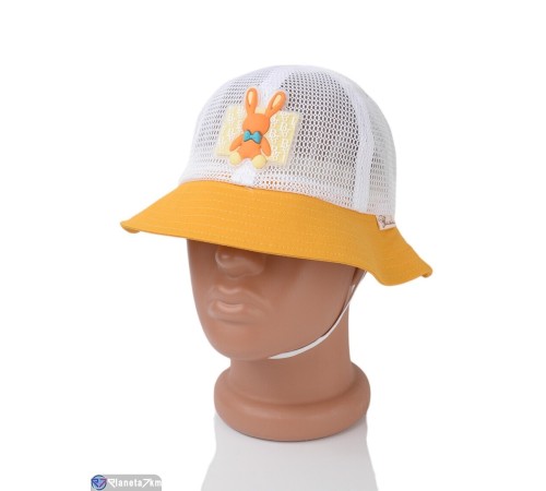 Панама дитяча на літо (5 шт. р.сетка 52-54) жовтий  "CAROLLA"