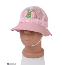 Панама дитяча на літо (5 шт. р.сетка 52-54) рожевий  "CAROLLA"