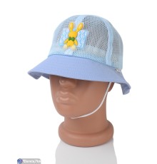 Панама дитяча на літо (5 шт. р.сетка 52-54) блакитний  "CAROLLA"