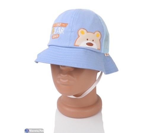 Панама дитяча на літо (5 шт. р.сетка 52-54) блакитний  "CAROLLA"