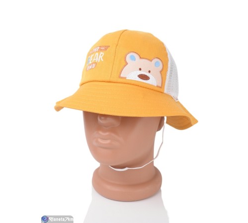 Панама дитяча на літо (5 шт. р.сетка 52-54) жовтий  "CAROLLA"