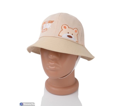 Панама дитяча на літо (5 шт. р.сетка 52-54) бежевий  "CAROLLA"