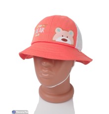 Панама дитяча на літо (5 шт. р.сетка 52-54) оранжевий  "CAROLLA"