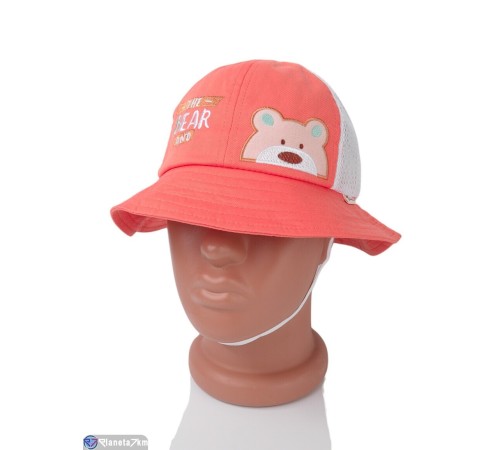 Панама дитяча на літо (5 шт. р.сетка 52-54) оранжевий  "CAROLLA"