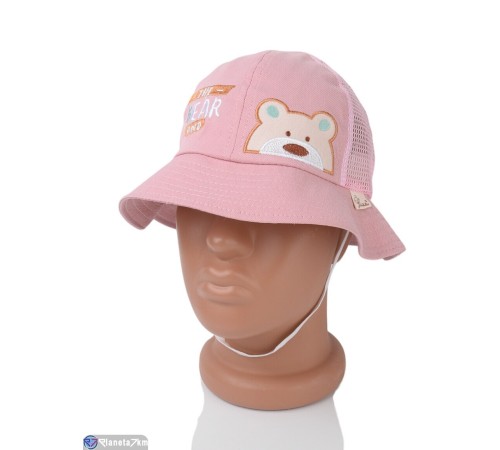 Панама дитяча на літо (5 шт. р.сетка 52-54) рожевий  "CAROLLA"