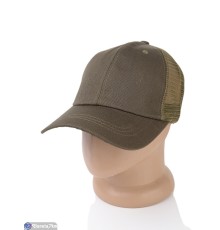 Кепка чоловіча на літо (5 шт. р.сетка 56-58) зелений  "CAROLLA"