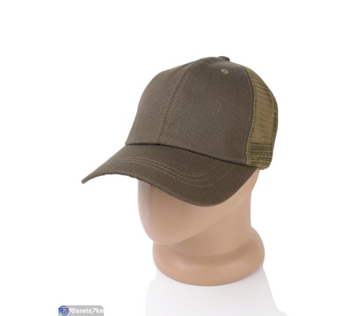 Кепка чоловіча на літо (5 шт. р.сетка 56-58) зелений  "CAROLLA"