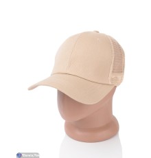 Кепка чоловіча на літо (5 шт. р.сетка 56-58) бежевий  "CAROLLA"