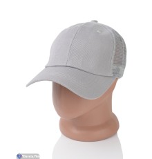 Кепка чоловіча на літо (5 шт. р.сетка 56-58) сірий  "CAROLLA"
