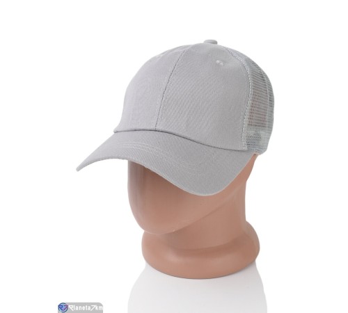 Кепка чоловіча на літо (5 шт. р.сетка 56-58) сірий  "CAROLLA"