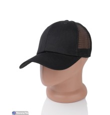 Кепка чоловіча на літо (5 шт. р.сетка 56-58) чорний  "CAROLLA"