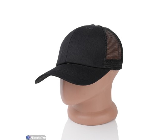 Кепка чоловіча на літо (5 шт. р.сетка 56-58) чорний  "CAROLLA"