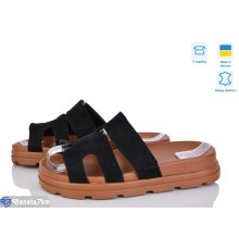 Шлепки жіночі на літо (6 пар р.36-40) чорний  "GARRA"