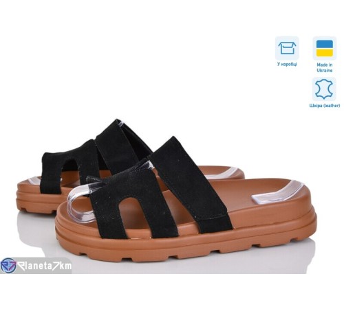 Шлепки жіночі на літо (6 пар р.36-40) чорний  "GARRA"