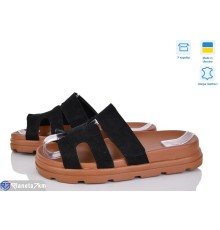 Шлепки жіночі на літо (6 пар р.36-40) чорний  "GARRA"