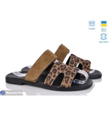 Шлепки жіночі на літо (6 пар р.36-40) коричневий  "GARRA"