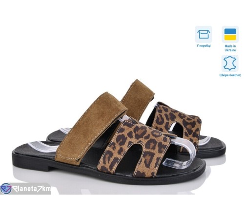Шлепки жіночі на літо (6 пар р.36-40) коричневий  "GARRA"