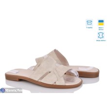 Шлепки жіночі на літо (6 пар р.36-40) бежевий  "GARRA"