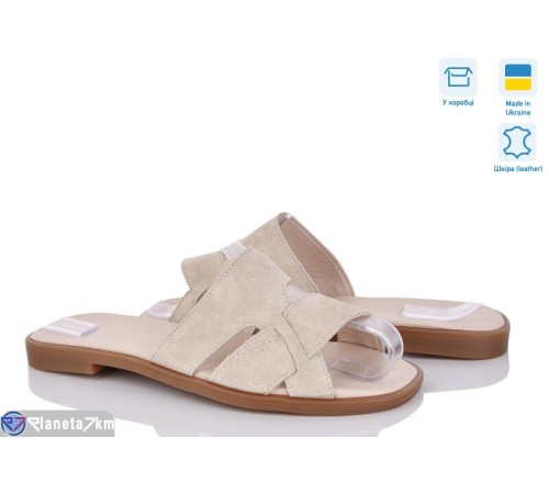Шлепки жіночі на літо (6 пар р.36-40) бежевий  "GARRA"