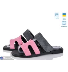 Шлепки жіночі на літо (6 пар р.36-40) рожевий  "GARRA"