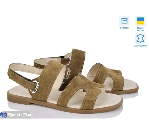 Босоніжки жіночі на літо (6 пар р.36-40) хакі  "GARRA"