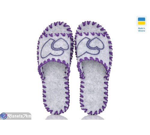 Тапки жіночі на весну/осінь (9 пар р.36-41) сірий  "Activ"