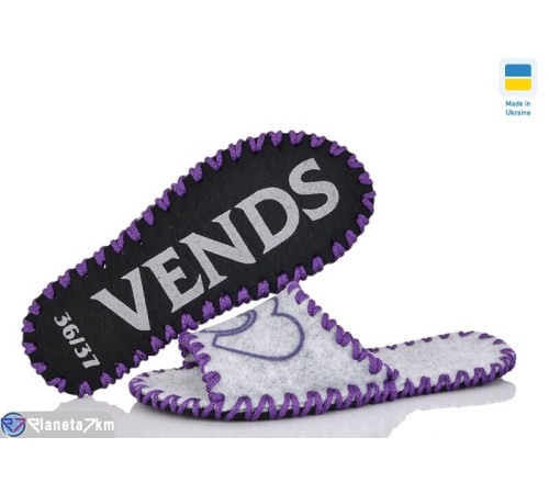 Тапки жіночі на весну/осінь (9 пар р.36-41) сірий  "Activ"