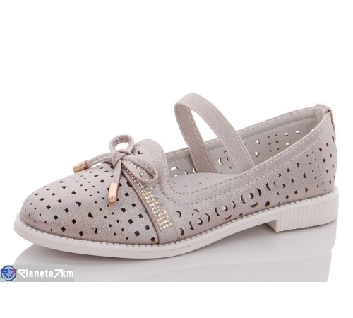 Дитячі туфлі на літо (8 пар р.30-37) бежевий  "Fuggo"