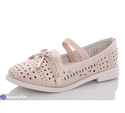 Дитячі туфлі на літо (8 пар р.30-37) бежевий  "Fuggo"