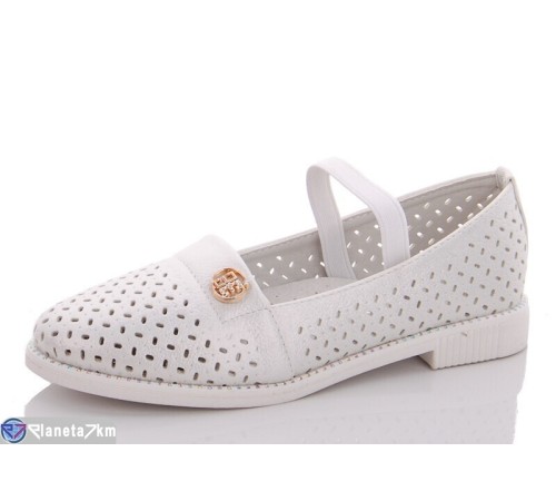 Дитячі туфлі на літо (8 пар р.30-37) білий  "Fuggo"