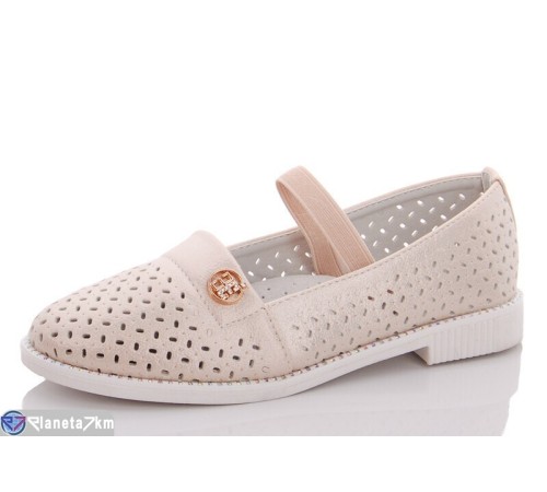 Дитячі туфлі на літо (8 пар р.30-37) бежевий  "Fuggo"