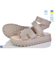 Босоніжки жіночі на літо (6 пар р.36-40) коричневий  "Linda"