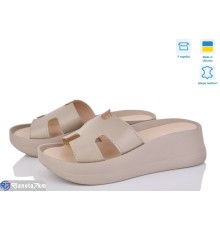Шлепки жіночі на літо (6 пар р.36-40) коричневий  "Linda"
