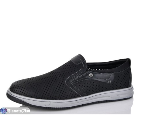 Туфлі чоловічі на літо (8 пар р.40-45) чорний  "Fudian"