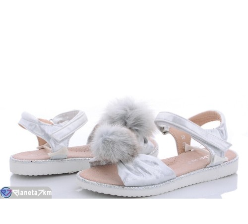 Дитячі босоніжки на літо (8 пар р.31-36) срібний  "Laifakids"