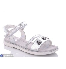 Дитячі босоніжки на літо (8 пар р.31-36) срібний  "Laifakids"