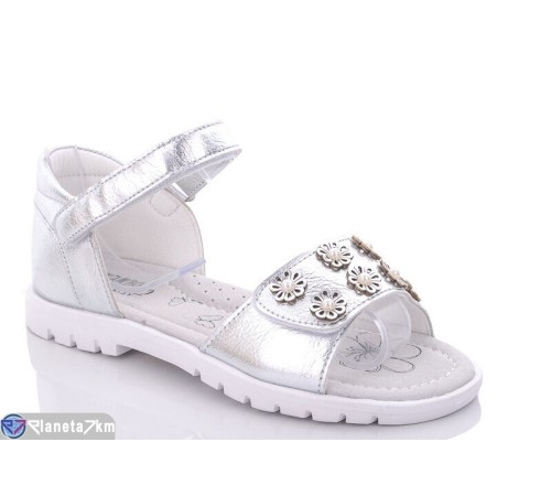 Дитячі босоніжки на літо (8 пар р.31-36) срібний  "Laifakids"
