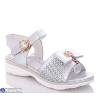 Дитячі босоніжки на літо (8 пар р.31-36) срібний  "Laifakids"