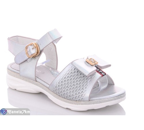 Дитячі босоніжки на літо (8 пар р.31-36) срібний  "Laifakids"