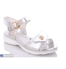 Дитячі босоніжки на літо (8 пар р.31-36) срібний  "Laifakids"