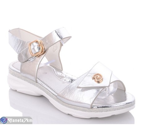 Дитячі босоніжки на літо (8 пар р.31-36) срібний  "Laifakids"