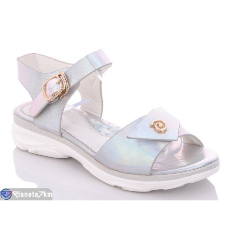 Дитячі босоніжки на літо (8 пар р.31-36) срібний  "Laifakids"