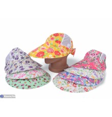 Кепка жіноча на літо (5 шт. р.сетка 56-58) мікс  "CAROLLA"