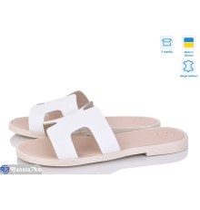 Шлепки жіночі на літо (6 пар р.36-40) білий  "Linda"